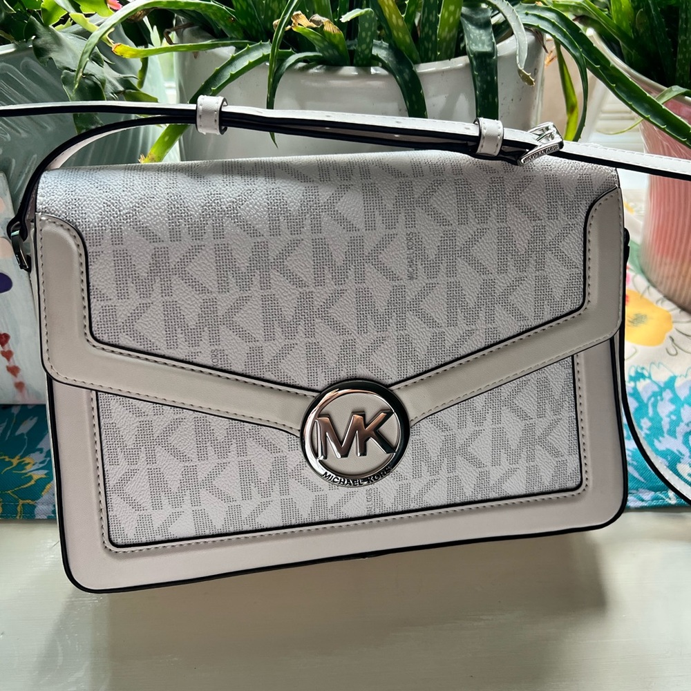 Michael Kors white crossbody